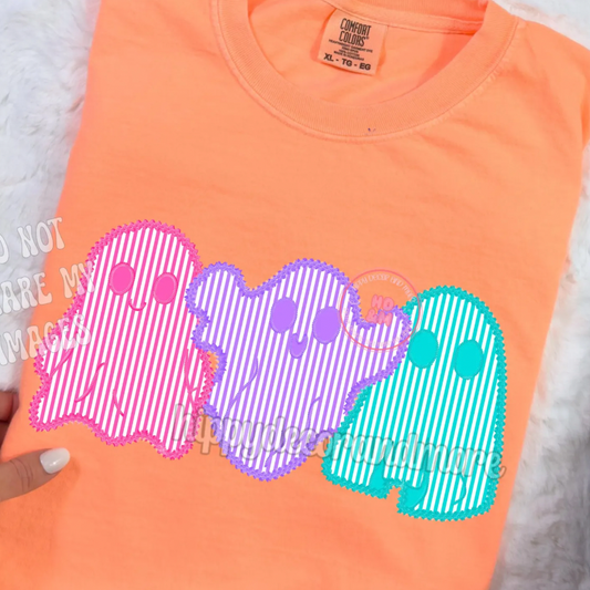 *Faux Embroidered Ghosts*