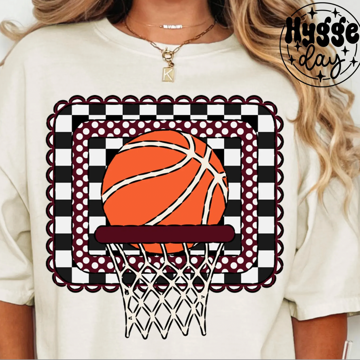 *Checkered Basketball Goal*