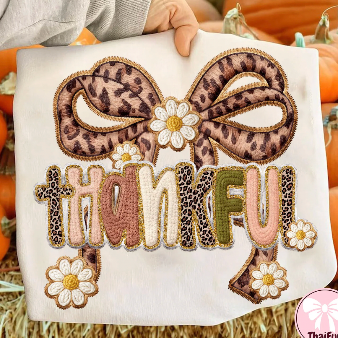*Faux Crochet Thankful*