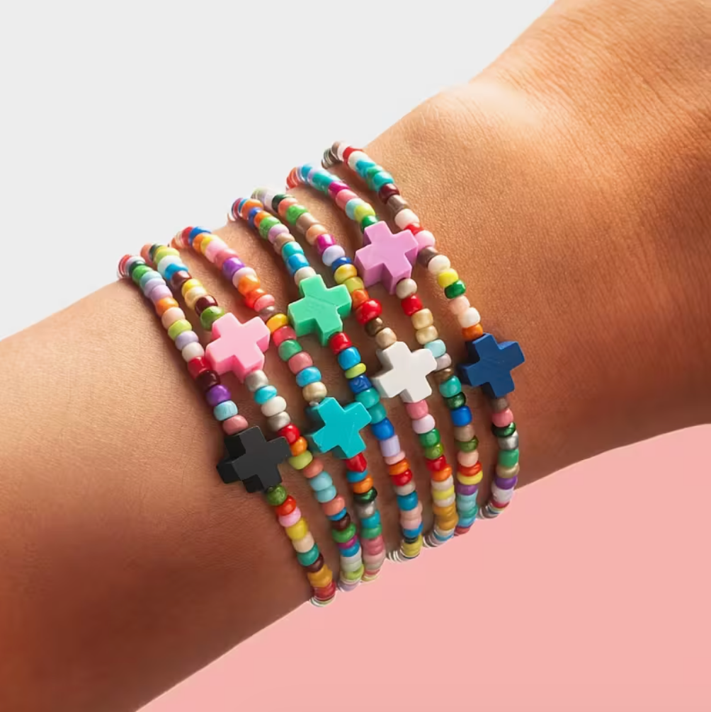 Beaded Cross Bracelets