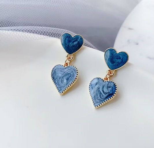 Moonlit Heart Earrings