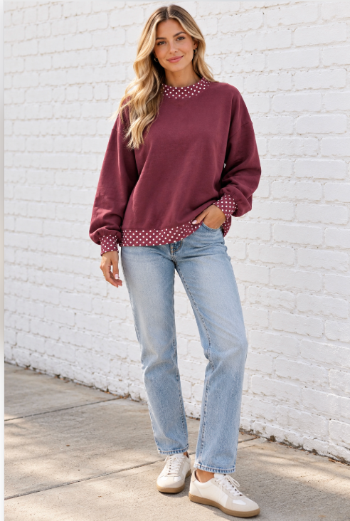 *Dot of Charm Mockneck*