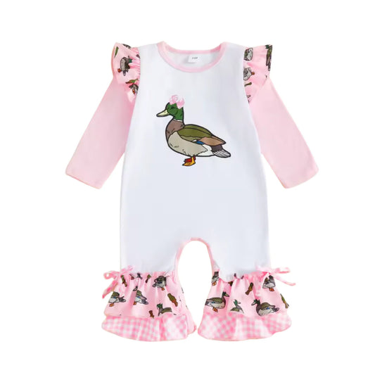 *Pink Mallard Ruffle Jumper*