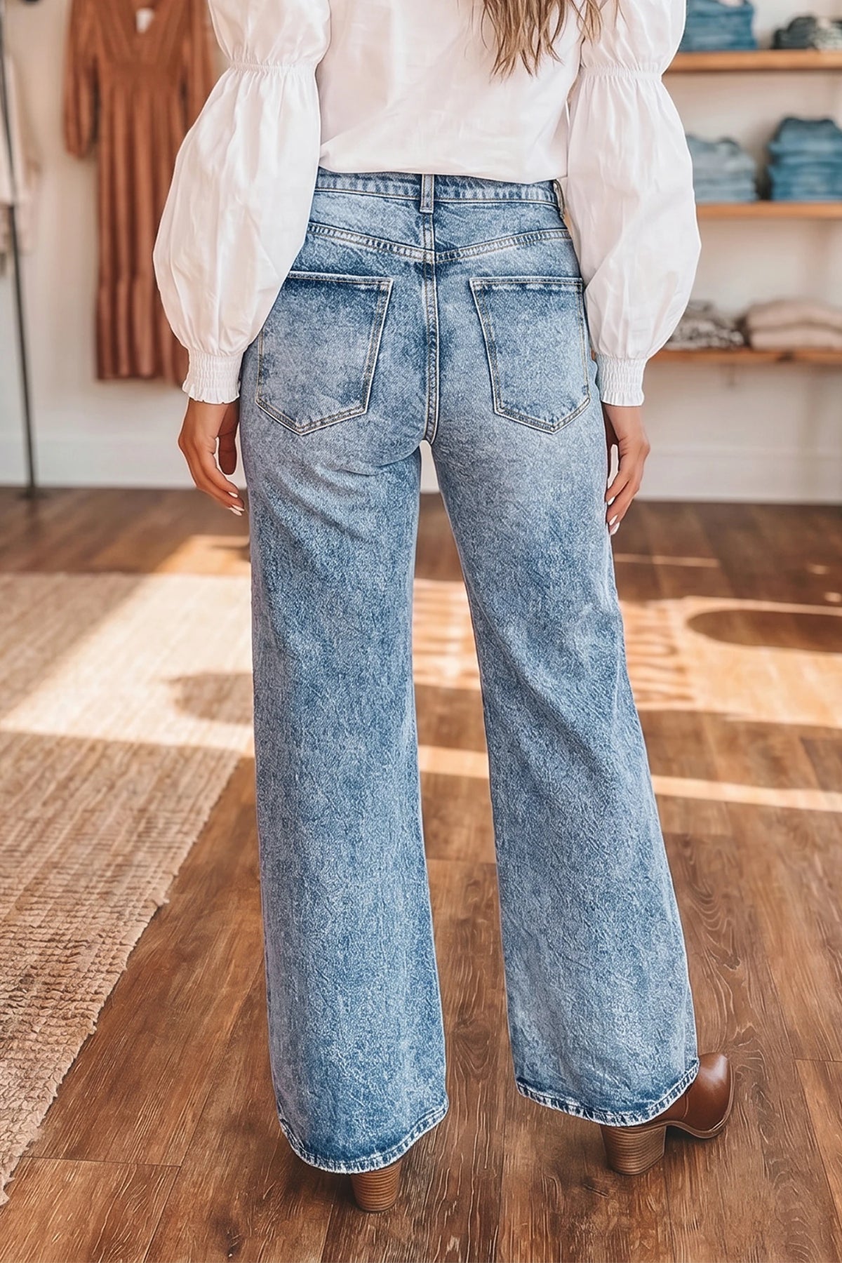 *Double Take Wide-Leg Jeans*