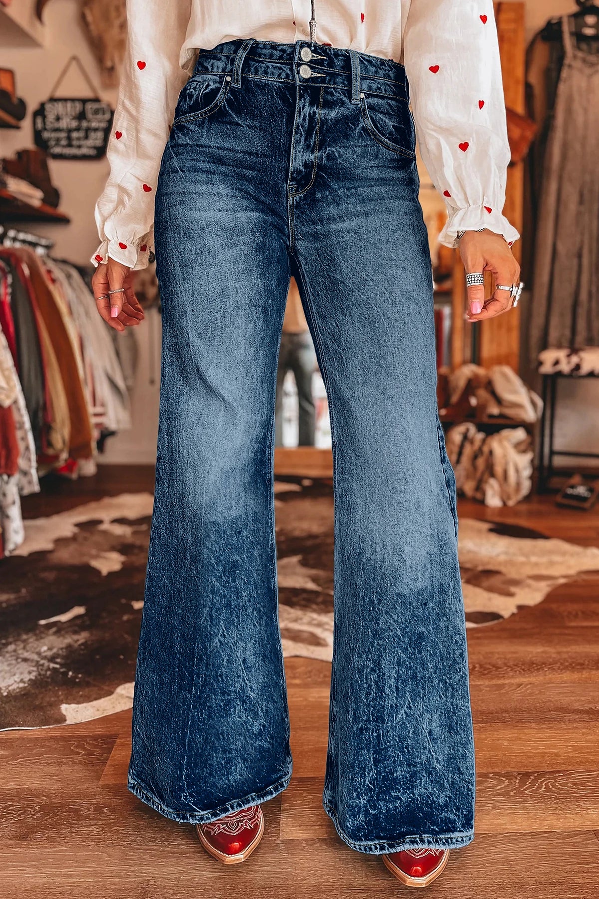 *Double Take Wide-Leg Jeans*