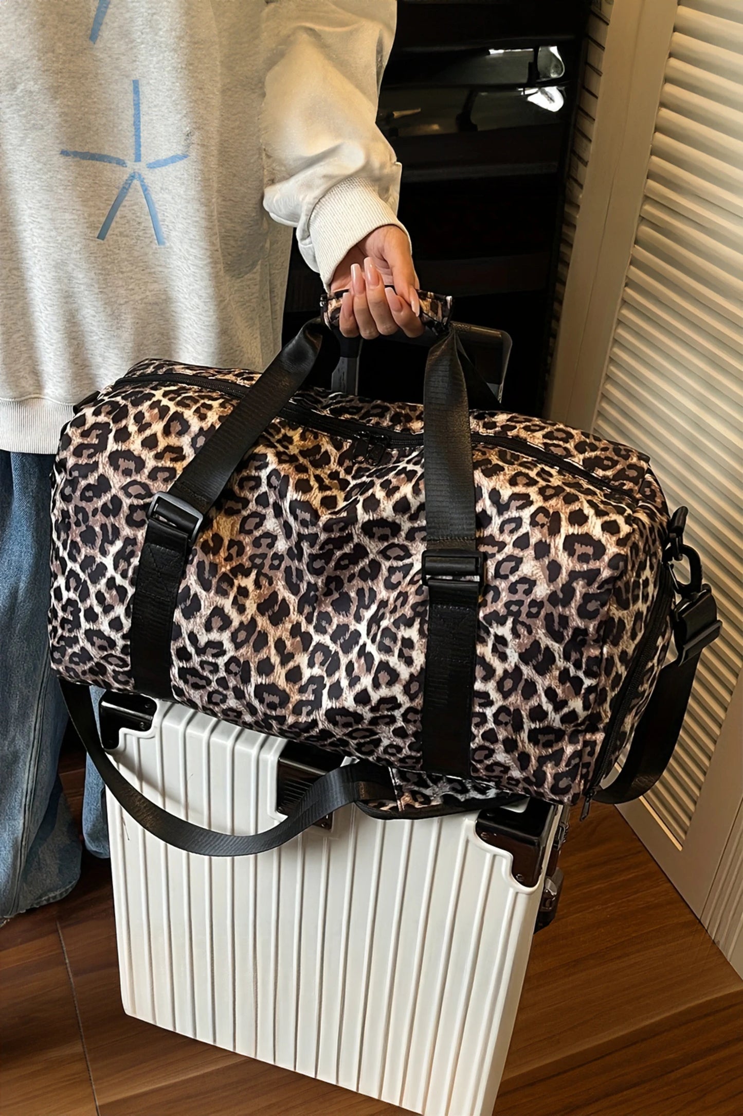 *Leopard Duffle Bag*