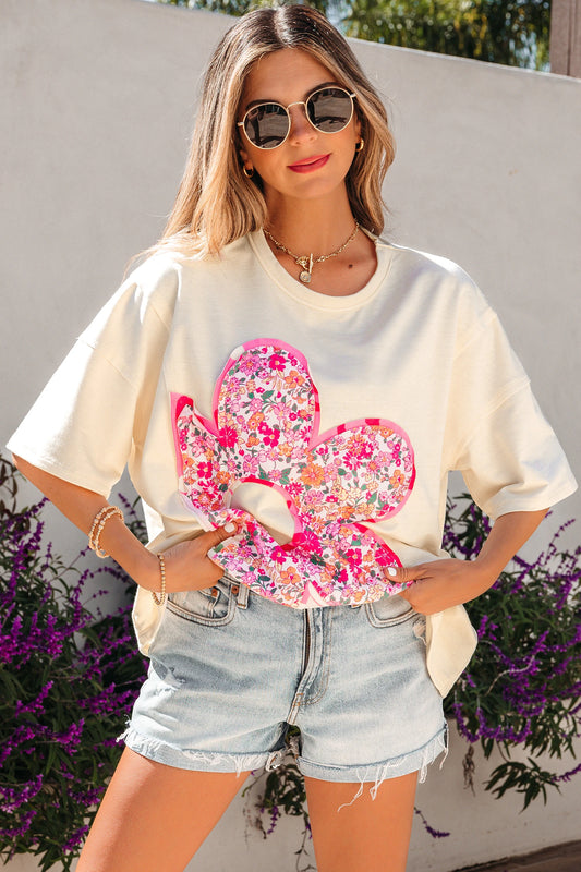 *Floral Patch Top*