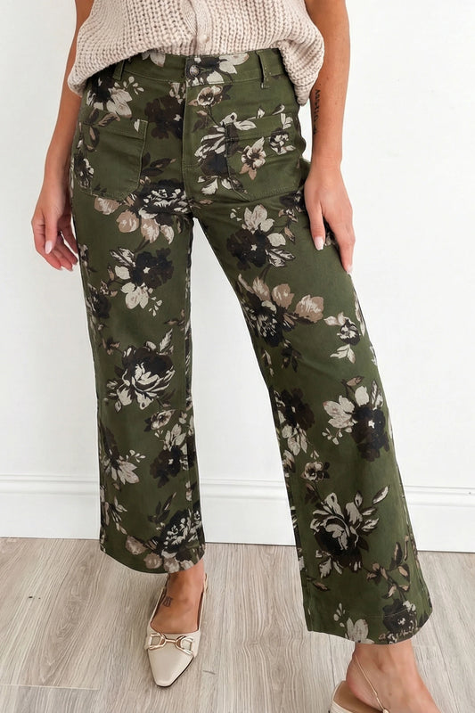 *Green Floral Pants*