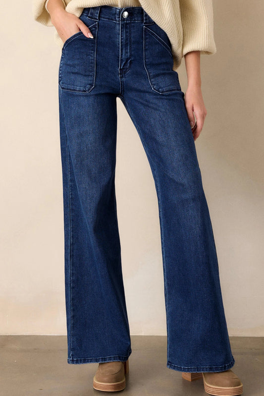 *Daily Straight Leg Mid-Rise Jeans*