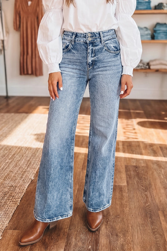 *Double Take Wide-Leg Jeans*