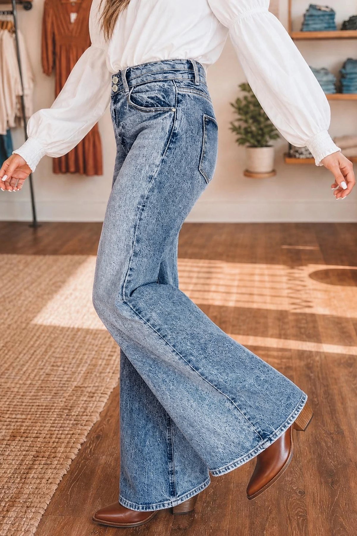 *Double Take Wide-Leg Jeans*