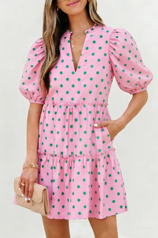 *Pink Polka Dot Dress*