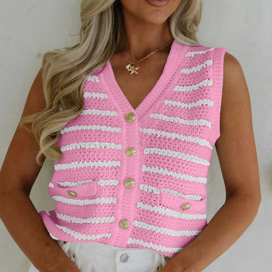 *Totally Trendy Striped Vest*