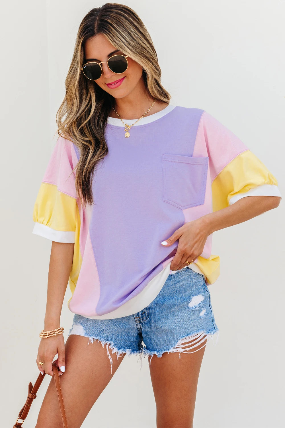 *Purple Patchwork Top*