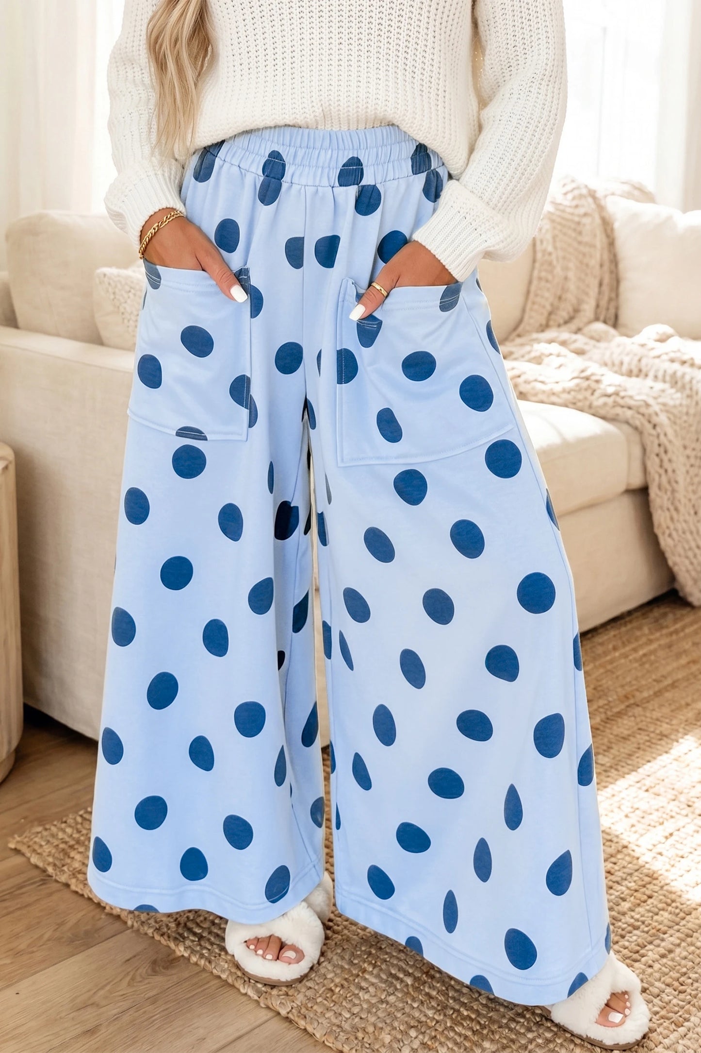 *Blue Polka Dot Pants*