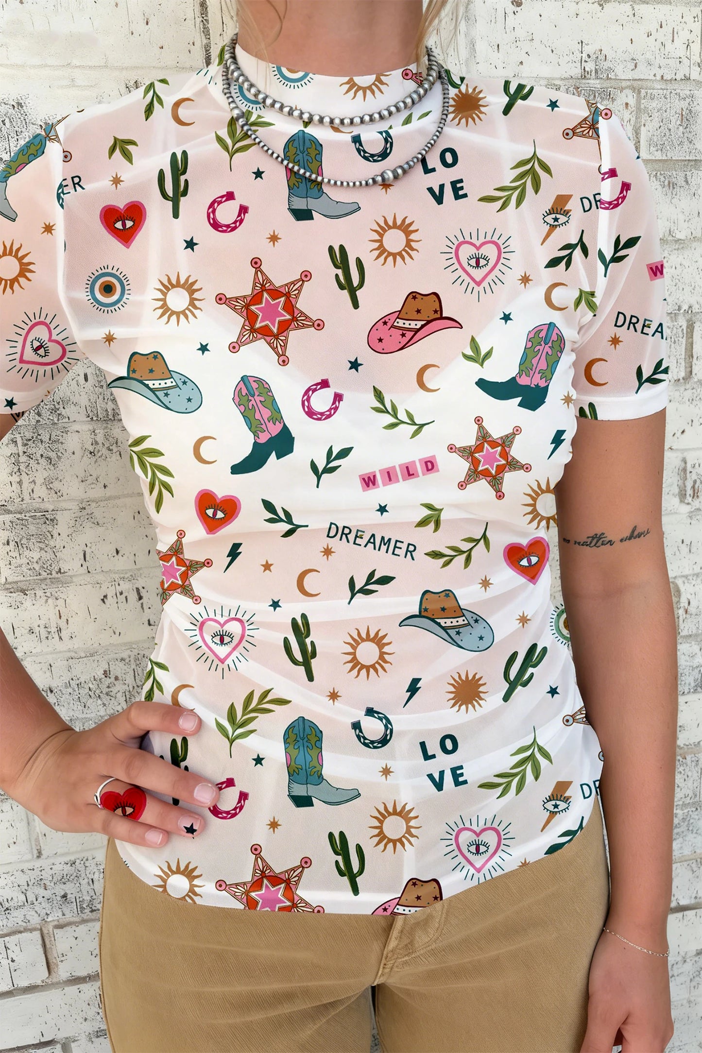 *Wild Dreamer Mesh Top*