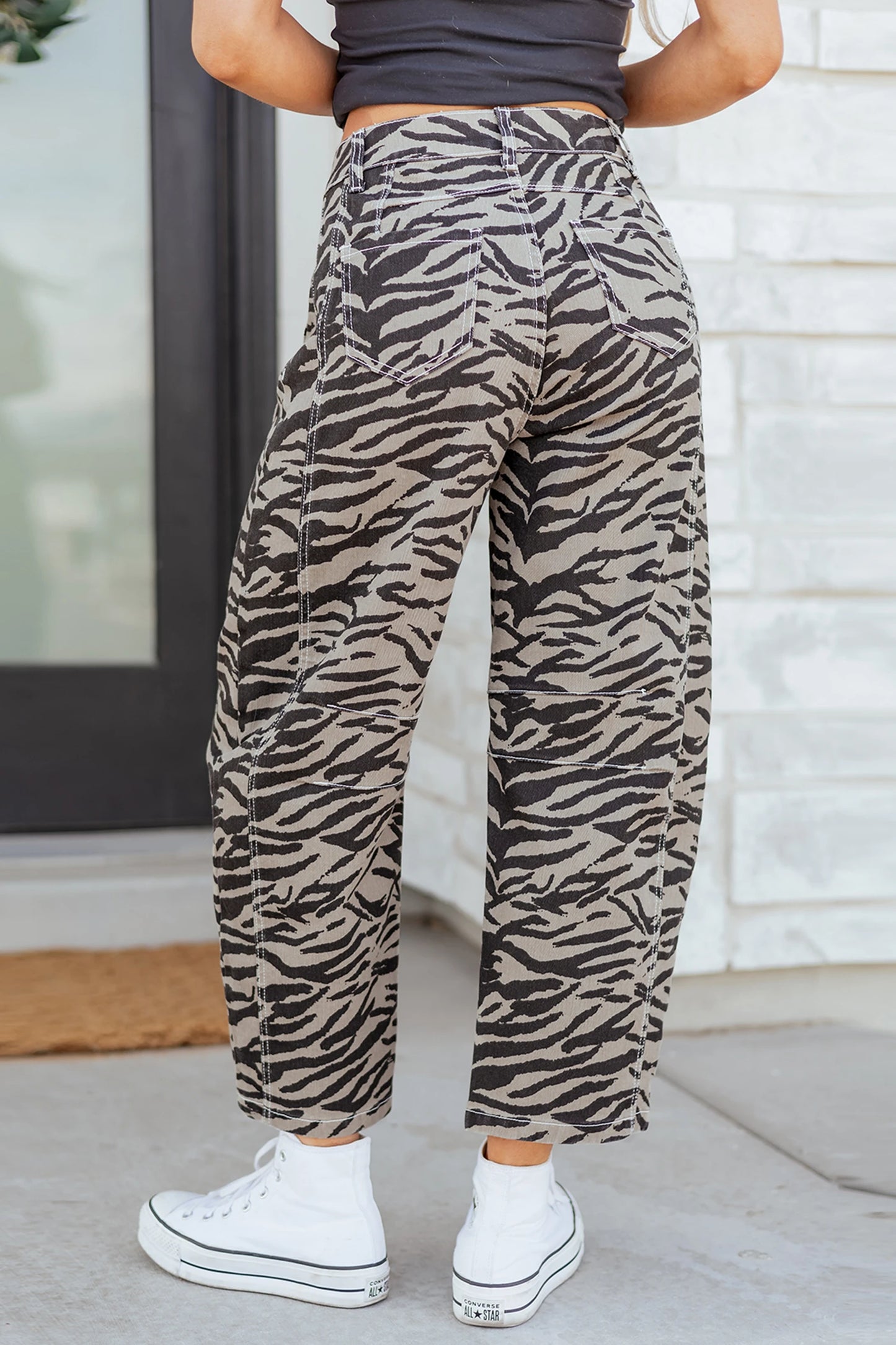 *Zebra Barrel Jeans*