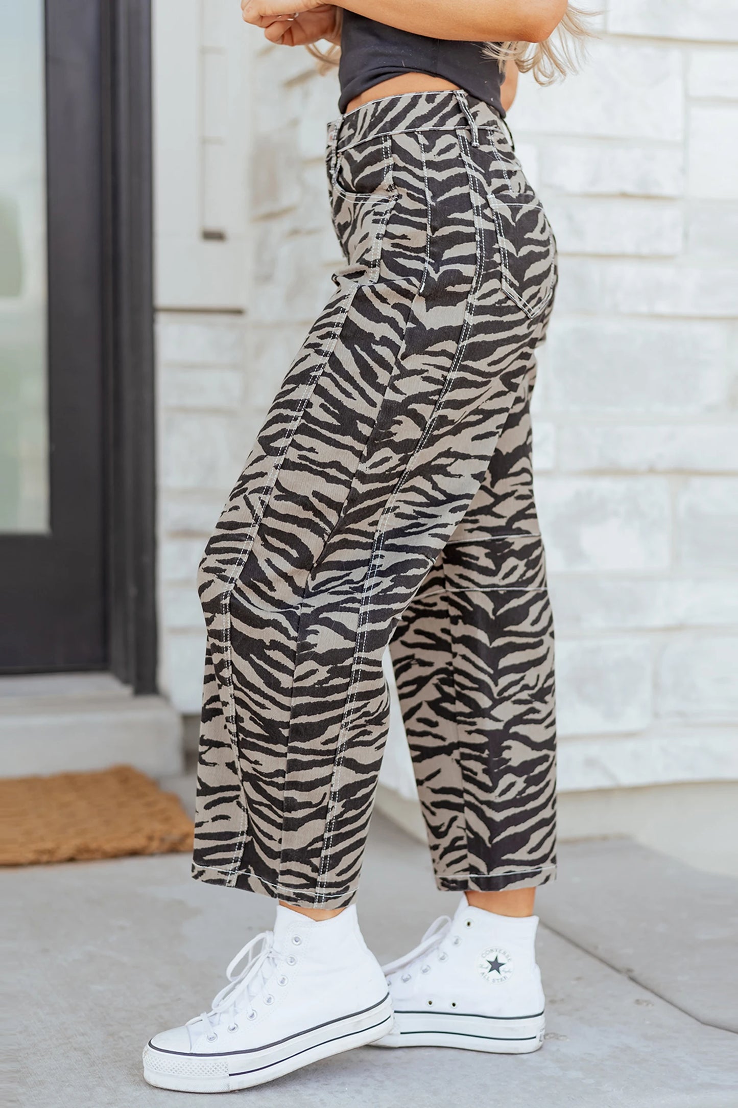 *Zebra Barrel Jeans*