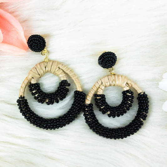 Lindon Raffia Earrings